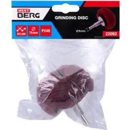 Najlonski brusni disk sa drškom 75 mm P240, WESTBERG