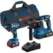 Bosch akumulatorski set GBH 18V-22 + GSR 18V-45 sa 2x4,0Ah akumulatora, punjačem i torbom 0615A50038 - proizvod na akciji