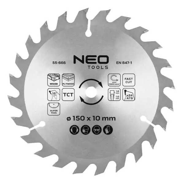 List kružne testere - NEO 55-666