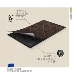 Otirač gumeni (braon) CONTOURS PARQUET - MULTY HOME