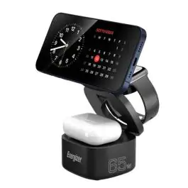3-u-1 bežična stanica za punjenje sa 65W USB-C PD i sklopivim dizajnom Energizer WCP311