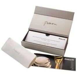 Olovka hemijska Souveran K600+kožna bela futrola+poklon kutija G30 Pelikan 980086 zeleno-crna