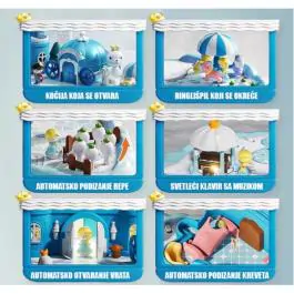 Zamak bajkoviti sa figurama CT202341