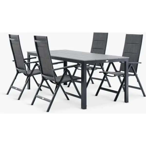 MARIELYST D205 baštenski sto + 4 MYSEN  baštenske stolice siva S372722