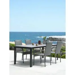 MARIELYST D205 baštenski sto + 4 GUDHJEM baštenske stolice siva S372572