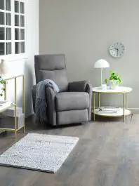 Podesiva fotelja ABILDSKOV električna siva tkanina 3601310