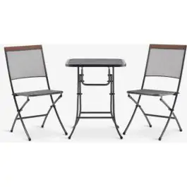 Bistro baštenska garnitura LARVIK Š60xD60 siva 3725214