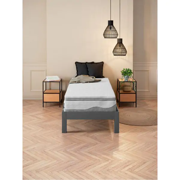 Naddušek 90x200cm WELLPUR BOKSELVI siva 3439532