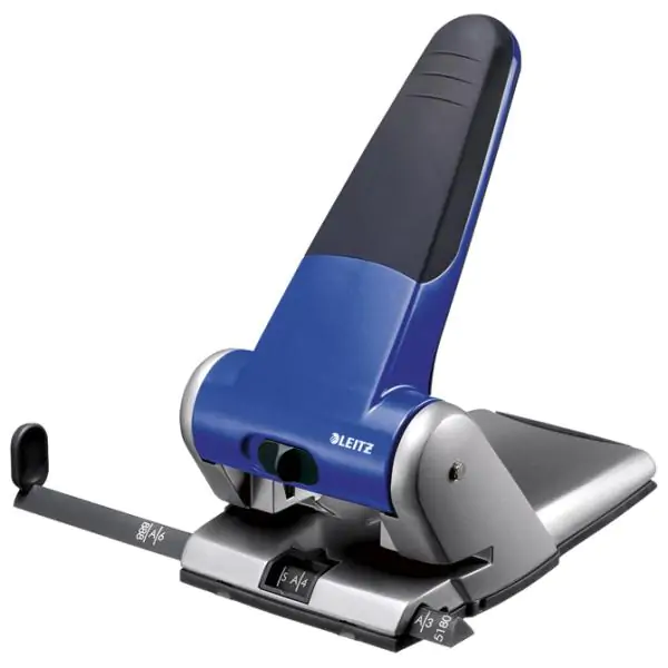 Bušač 2 rupe do 65 listova Leitz 51800135 plavi 000009571