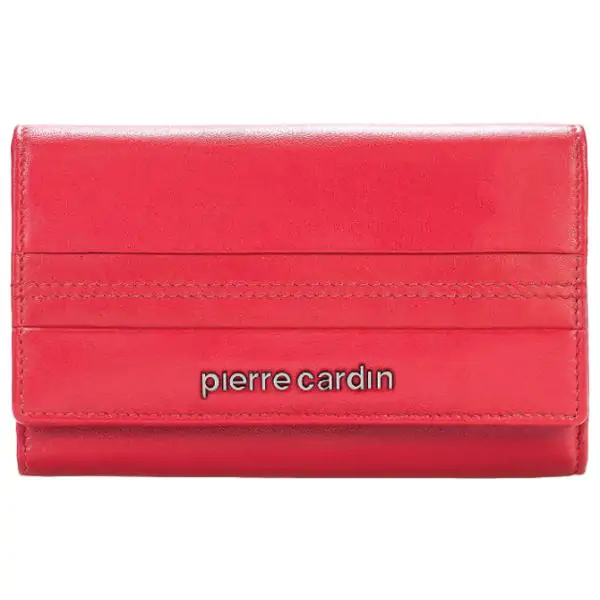 Novčanik kožni ženski srednji sa kopčom Pierre Cardin 6334TILAK130RED crveni 000020911