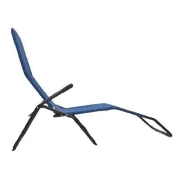 Sklopiva ležaljka za plažu i baštu 136 x 58 x 94 cm plava