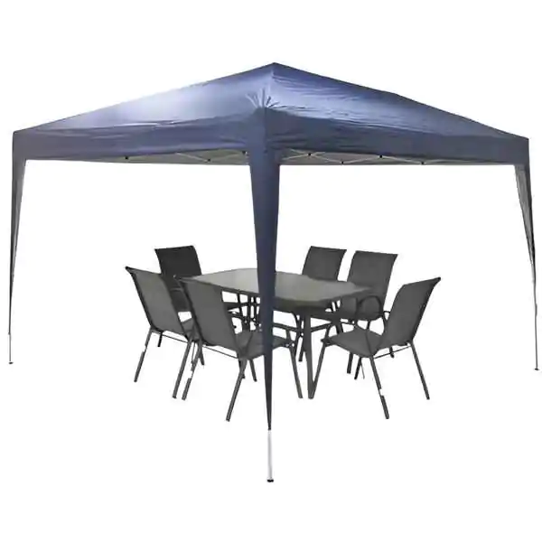 Sklopivi paviljon za dvorišta 3x3m plavi - proizvod na akciji