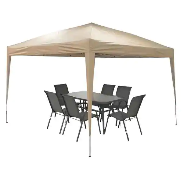 Sklopivi paviljon za dvorišta 3x3m bež - proizvod na akciji