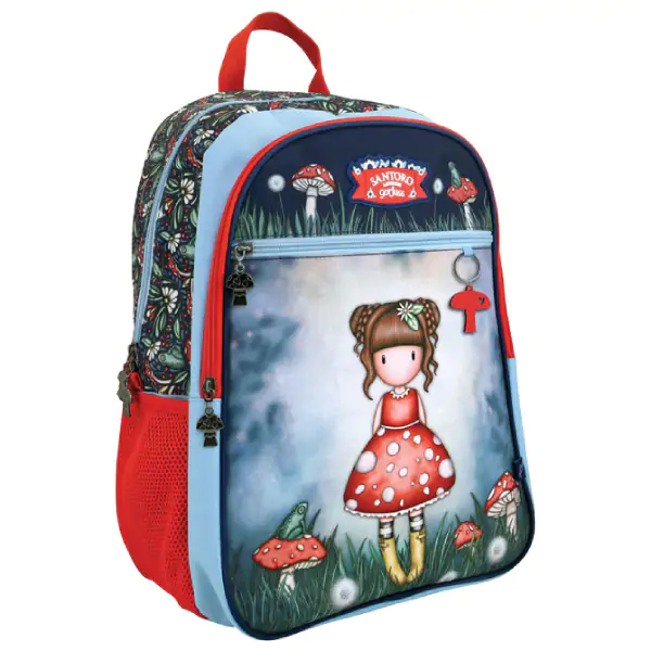 Ranac đački sa ojačanjem Classic 2zipa 1džep Little Mushroom Gorjuss 1327GJ03 000020972