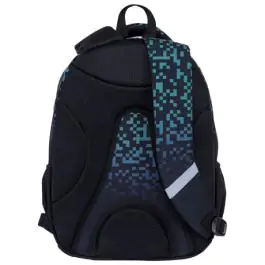 Ranac đački anatomski 3zipa 1džep AB200 Green Bricks 24./25.Head 502024117 crno-zeleni 000021126