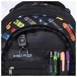 Ranac đački anatomski 3zipa AB330 Skateboards 24.Head 502024127 crno-žuti 000021093