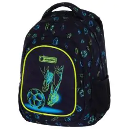 Ranac đački anatomski 3zipa AB330 Football Motion 25.Astrabag 502023066 crno-zeleni 000024812