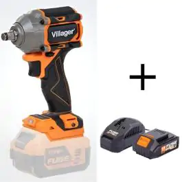 Villager VLP 5820 FUSE aku udarni odvijač 18V Brushless, 400 Nm, 1/2" prihvat + baterija 1.5Ah + punjač 2.4A Villager