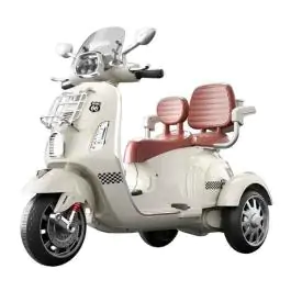 Dečiji motor na akumulator dvosed 12V Vespa bež