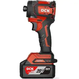 DCK KDKIT31EK akumulatorski set alata 20V – udarni odvrtač i ugaona brusilica sa 2x4.0Ah baterije i punjačem u koferu