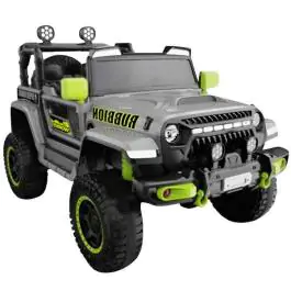 Džip na akumulator za decu Rubbion 12V sivi