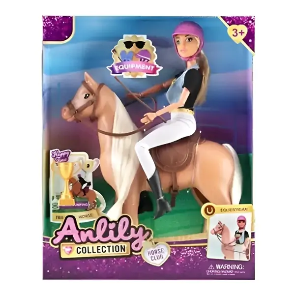 Lutka džokejka i konj CT316422