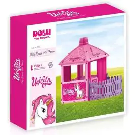 Dolu Toys Unicorn kućica za decu sa ogradom