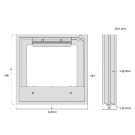 INSIZE Libela mašinska u ramu 300x300 mm 4902-300