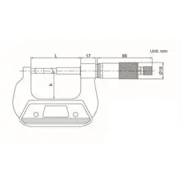 INSIZE Mikrometar sa nožastim vrhom 75-100 mm 3232-100A