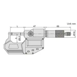 INSIZE Mikrometar digitalni 3560-25SA