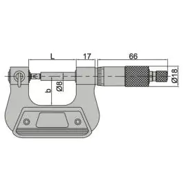 INSIZE Mikrometar za navoj 75-100 mm 3281-100A