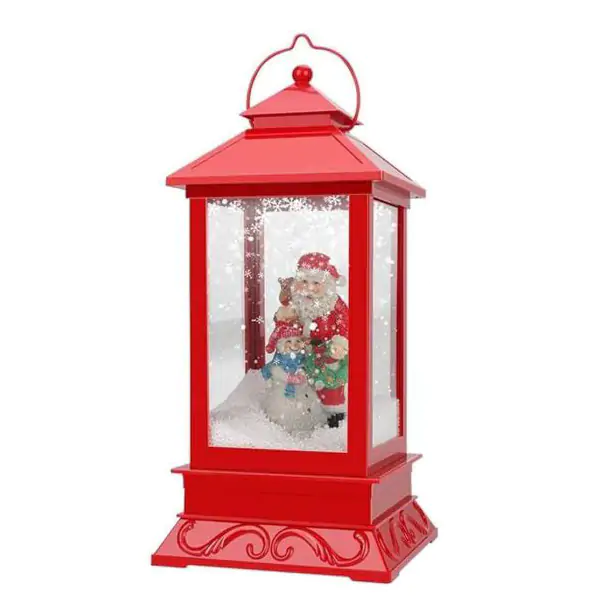 Božićni stoni fenjer 41 cm, crveni 41-885000