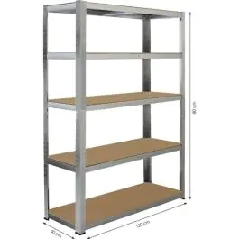 Fieldmann metalna polica za skladištenje 180x120x40 cm FDR 1820 – regal sa 5 polica nosivosti 175 kg