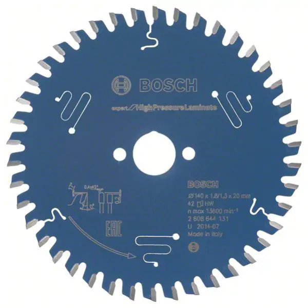 List kružne testere Expert for High Pressure Laminate Bosch 2608644131, 140 x 20 x 1,8 mm, 42