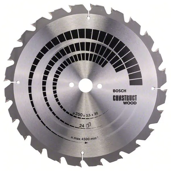 List kružne testere Construct Wood 350 x 30 x 3,5 mm; 24 Bosch 2608640692, 350 x 30 x 3,5 mm; 24