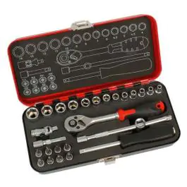 Set nasadnih ključeva sa račnom 1/4" 27 kom Womax