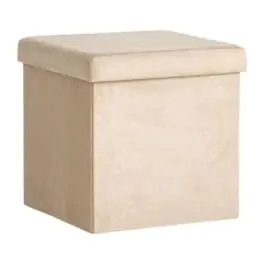 Tabure AUNING 38x38 sa prost. za odlaganje tam. pesak baršun