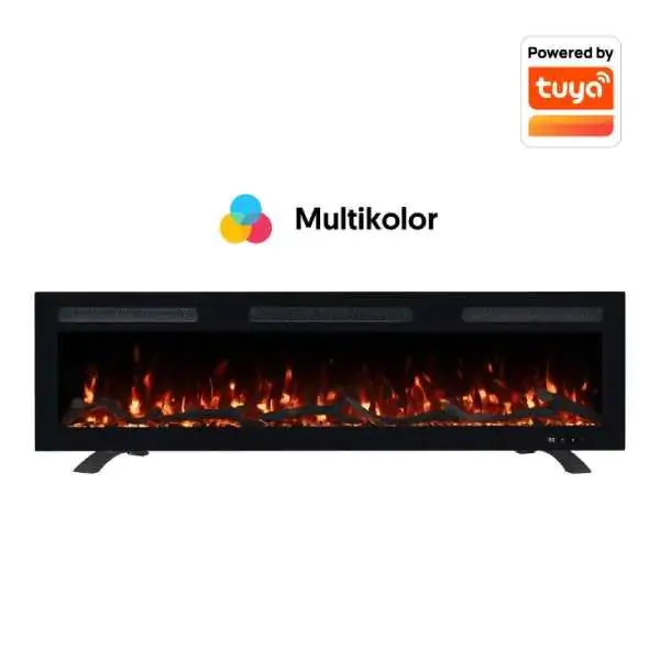 PROSTO smart električni 50" 3u1 multikolor smart kamin 1800W