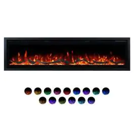 PROSTO smart električni 50" 3u1 multikolor kamin 1800W