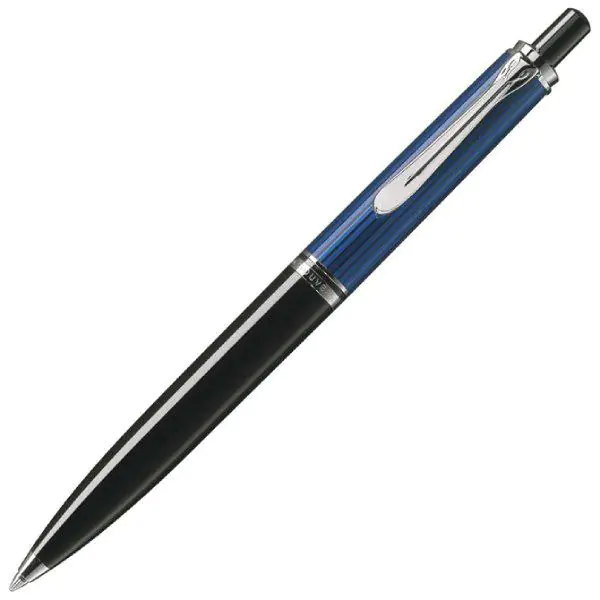 Olovka hemijska Souveran K405+kožna bela futrola+poklon kutija G30 Pelikan 932723 plavo-crna