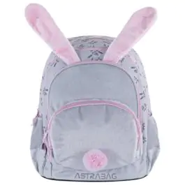 Ranac đački anatomski 3zipa 1džep AB340 Honeybunny 24./25.Astrabag 502023076 sivo-roze