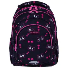 Ranac đački anatomski 3zipa AB330 Cat's Eyes 24.Astrabag 502024051 crno-roze