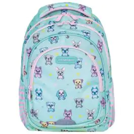 Ranac đački anatomski 3zipa AB330 Puppie's World 24.Astrabag 502024002 tirkizni