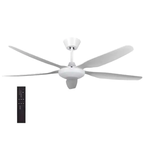 PROSTO beli plafonski ventilator 137cm, 5 elisa