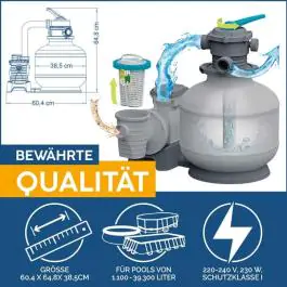 Bestway peščana filter pumpa 6056 L/h 230W