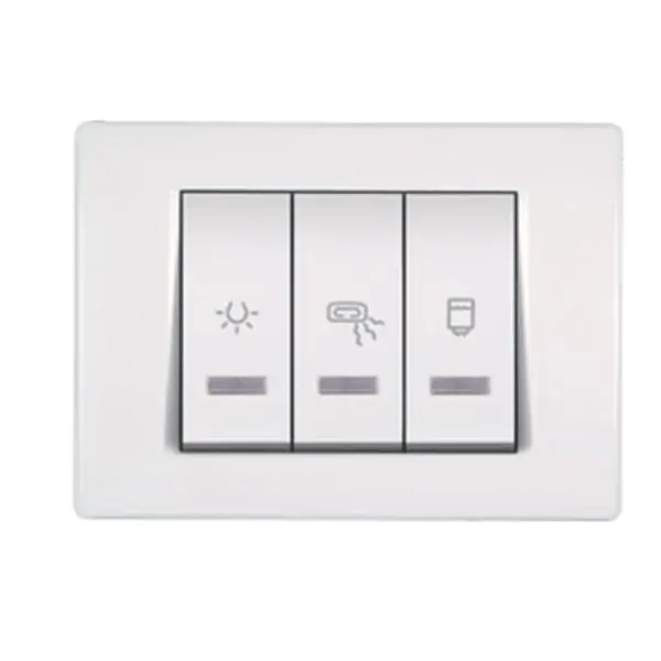 Sklopka Za Kupatilo Mode Indikat. 1X10+2X16A 250V~ Horiz., Bela