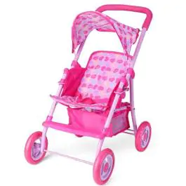 Kolica za lutke pink