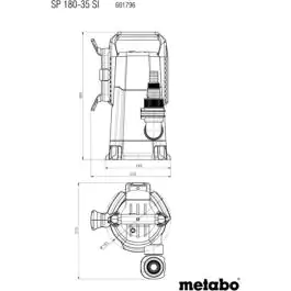 Metabo potapajuća pumpa SP 180-35 SI