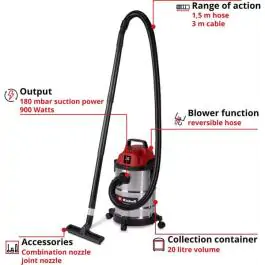 Einhell TC-VC 2045 S usisivač za suvo i mokro usisavanje 900W 20L