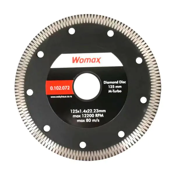 Rezna ploča dijamantska 125*8*1.0*1.4* 22.23 mm